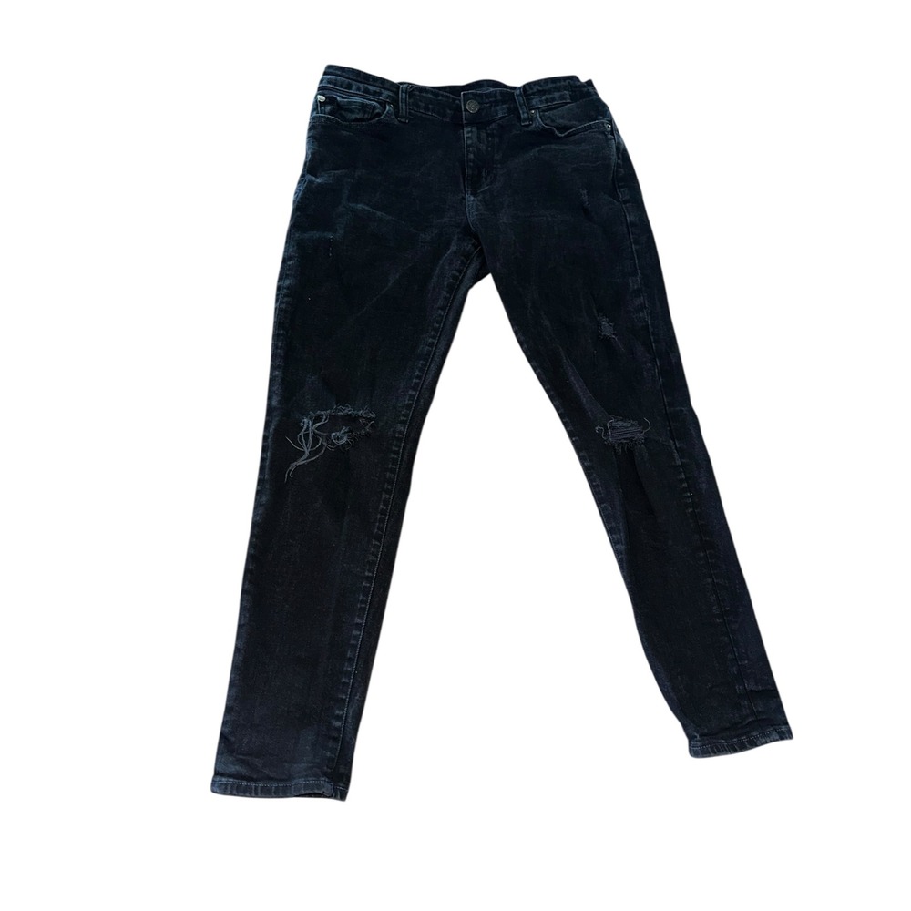 Denim & Supply Ralph Lauren Womens 30 Black Denim Jeans Morgan Crop 30x26
